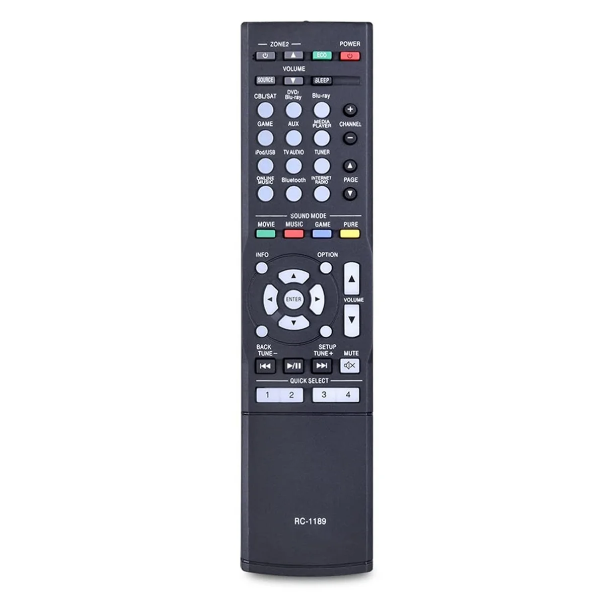 Telecomando Rc-1189 Sostituzione Per Ricevitore Av Denon Avr-S700W Avr-S710W Avr-S720W Avr-X1100W Avr-X1200W Avr-S700