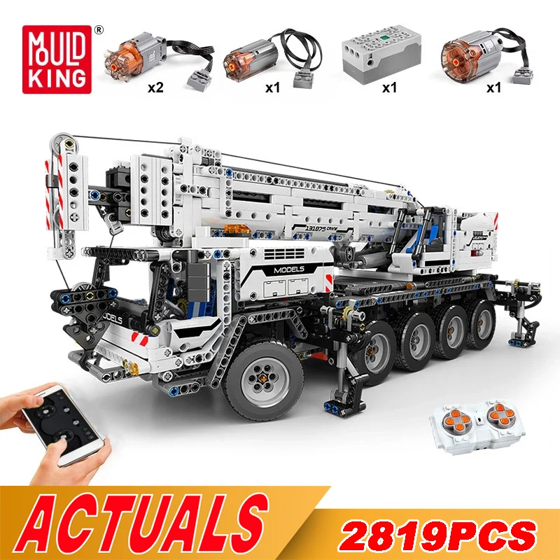 Mold King 17034 Gru Mobile High-Tech Mk Ii Compatibile Ultimate 42009 Building Blocks Mattoni Giocattoli Di Ingegneria Per Regali Per Bambini