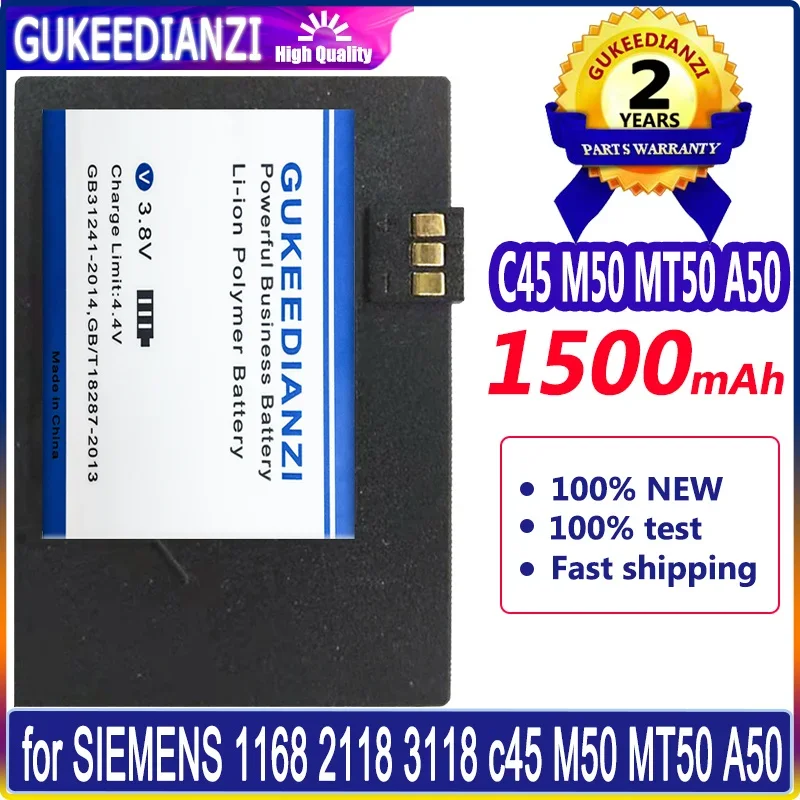 Batteria Ricaricabile Del Telefono Cellulare 1500Mah Per Siemens 1168 2118 3118 C45 M50 Mt50 A50 Batterie Del Telefono Cellulare