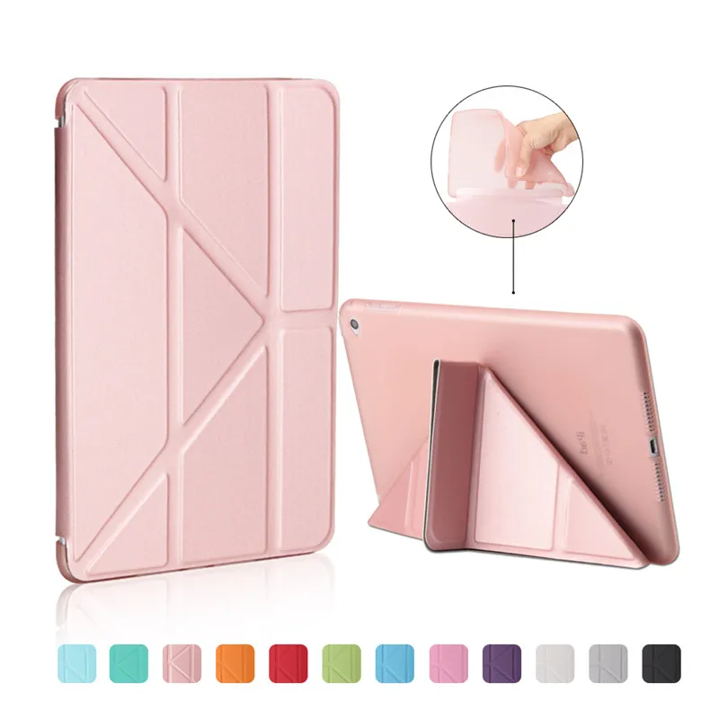 2017 Per Ipad Mini 1 2 3 Retina Smart Case Pu Leather Flip Stand Magnetic Wake Up Sleep Per Ipad Mini Mini 3 Soft Back Case + Pen