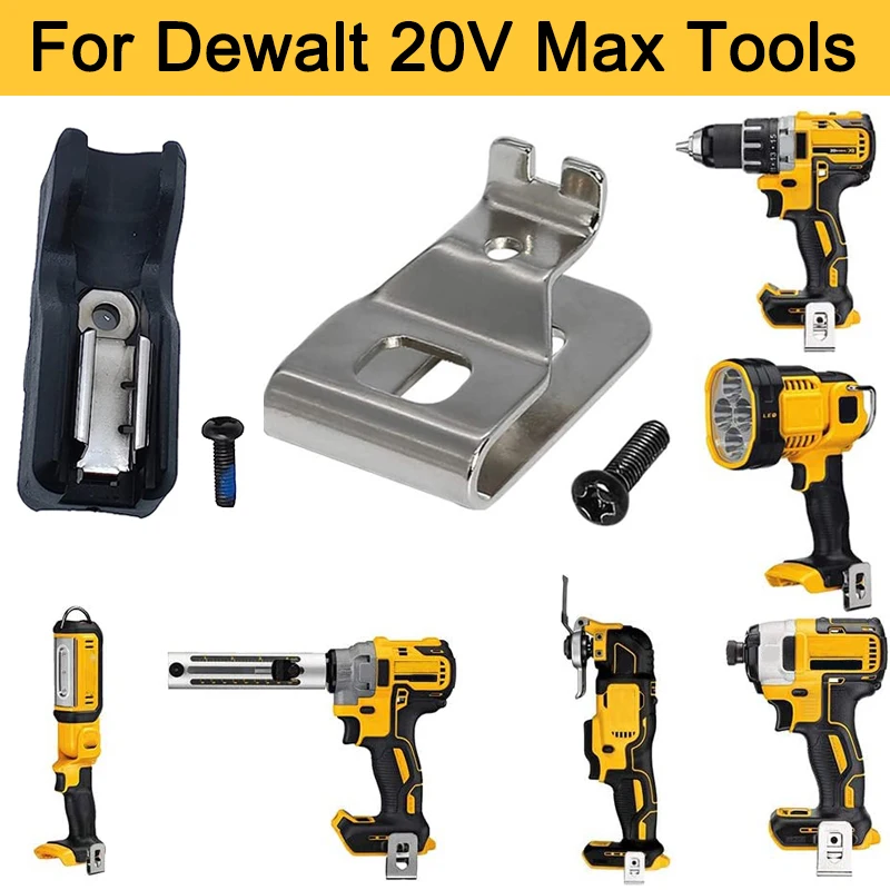 Kit Supporto Per Punta A Gancio Per Clip Da Cintura Per Dewalt 20V Max Dcd771 Dcd780 Dcd980 Dcd985 Ganci Per Cintura Per Trapano Elettrico Utensili El
