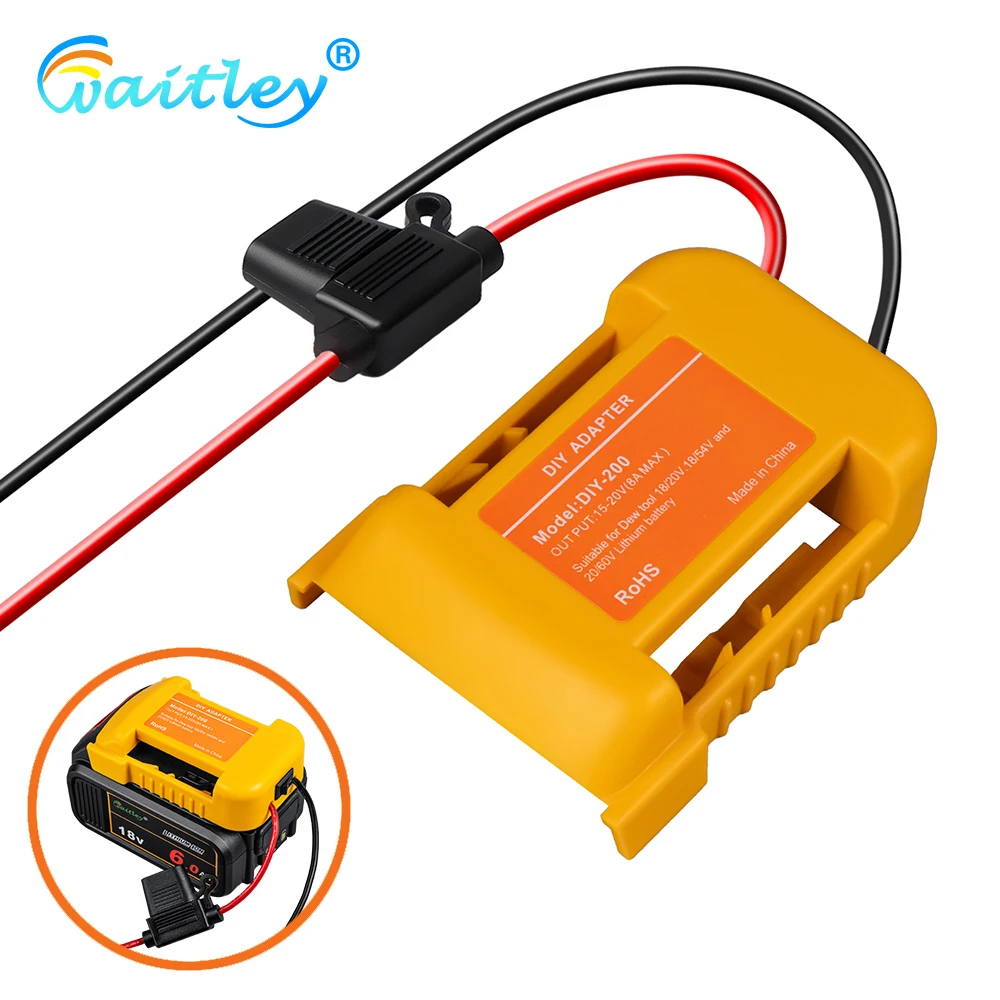 Convertitore Adattatore Batteria Esterno Per Dewalt 18V/20V/54V Batteria Fai Da Te Power Tool Box Mod Plug Accessori Kit Estensione Elettrica