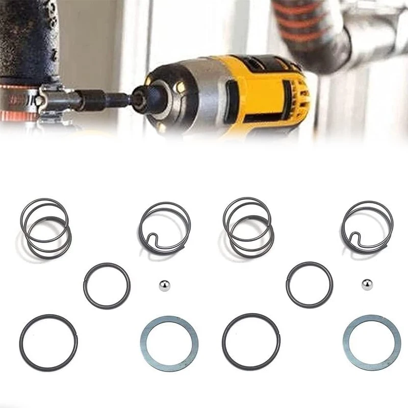 Kit Molla 1/2Set Con Sfera In Acciaio Per Dewalt 20V Impact Driver N078434 N089668 Kit Molla Chiave A Percussione Accessori Per Elettroutensili
