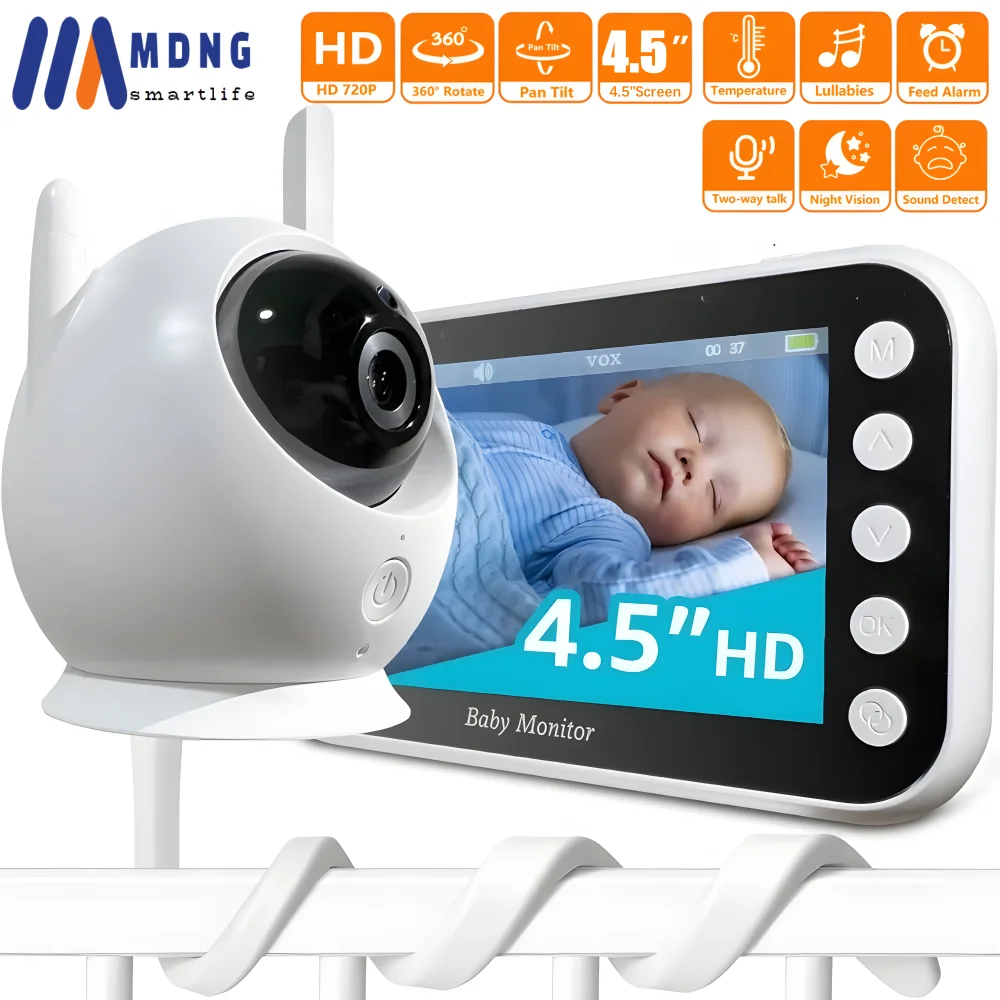 Baby Monitor Elettronico Da 4.3 Pollici Video Nanny Security Protable Telecamere Per Bambini Babyphone Bebe Feeding Articoli Per Neonati