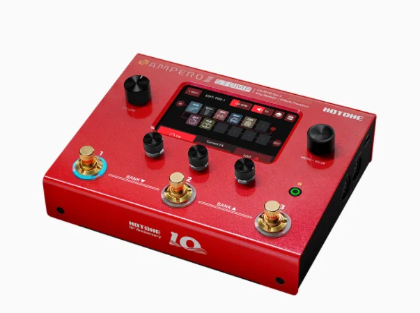 Hotone Amplero Ii Stomp 10Th Anniversary Proseor Pedal Multi-Efek Edisi Terbatas