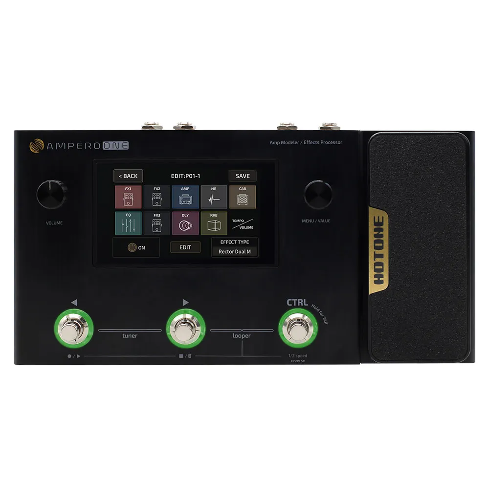 Hotone Amero One Guitar Multi Effects Pedal Processor Mp-80 Eu/Us/Au/Uk Power Source