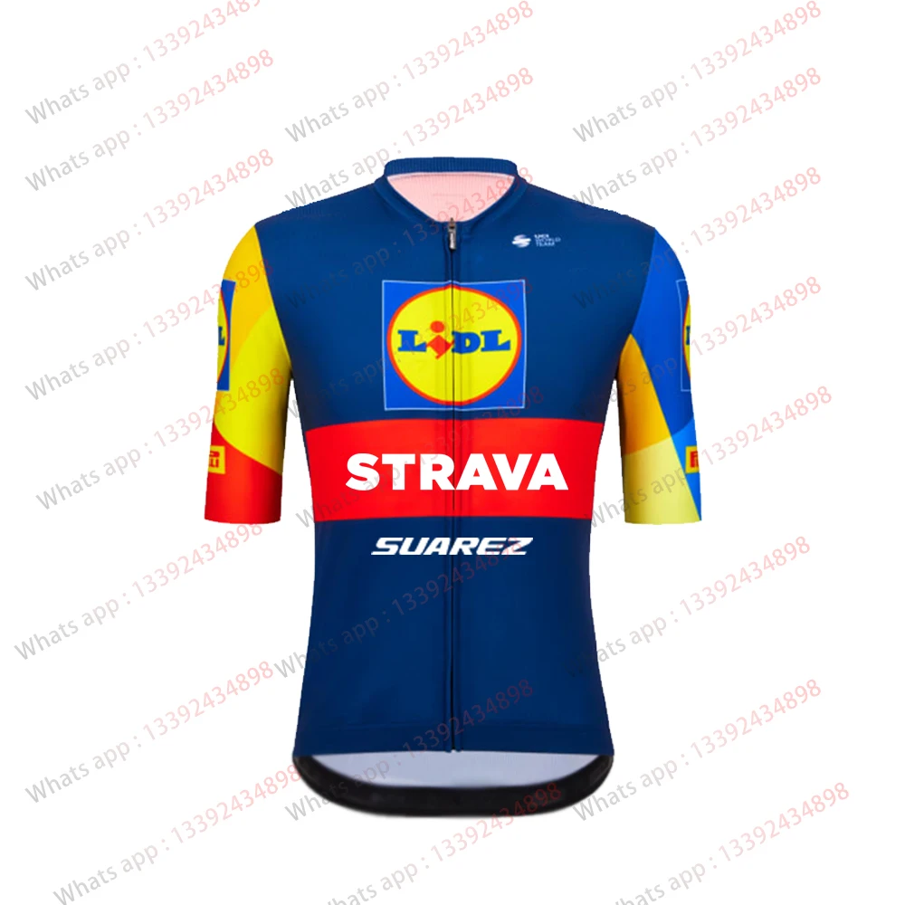 Lidl Abbigliamento Da Ciclismo Da Uomo 2023 New Short Sleeve Maillot Ciclismo Summer Cycling Jersey Set Bike Jersey Champion Cycling Shirt