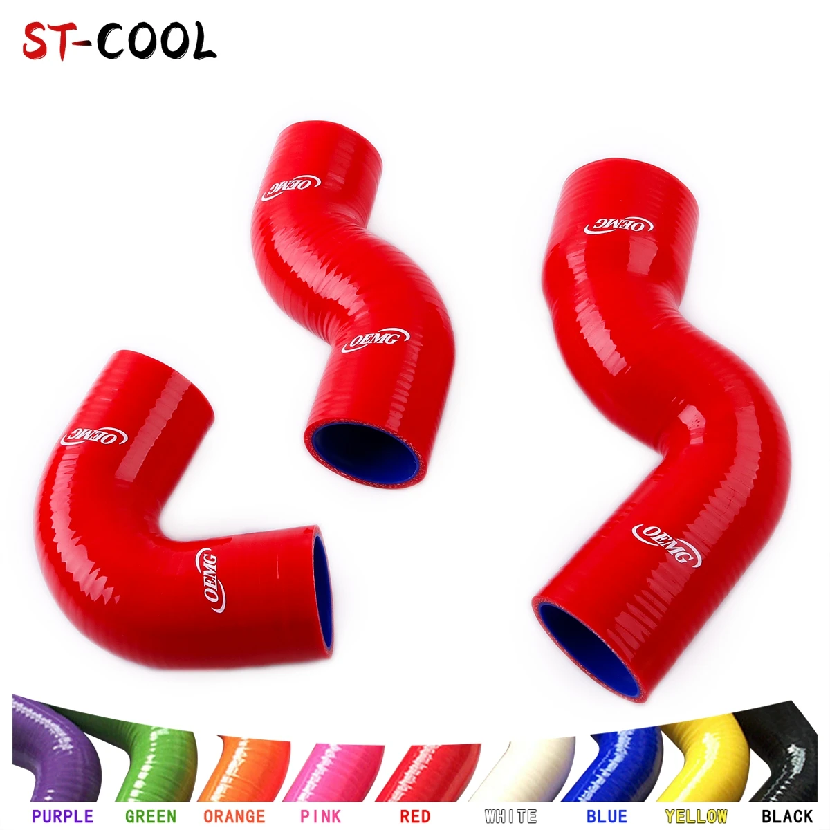 Per Landrover Discovery 2 Td5 Kit Tubazioni Turbo Intercooler In Silicone 3 Pezzi 10 Colori