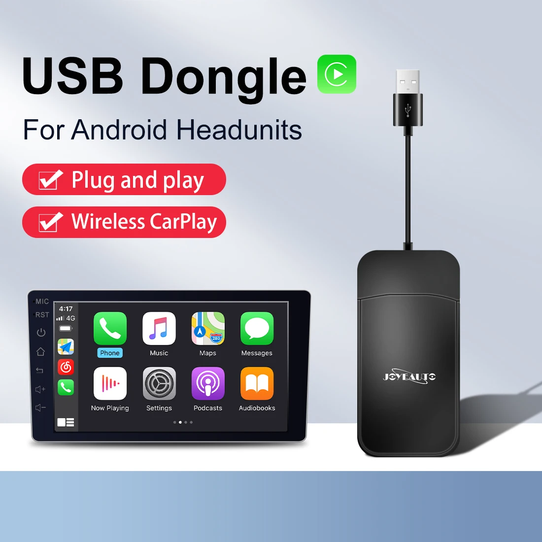 Joyeauto Universale Wireless Apple Carplay Dongle Per Auto Con Aftermarket Schermo Android Car Play Adattatore Usb Accessori Gps