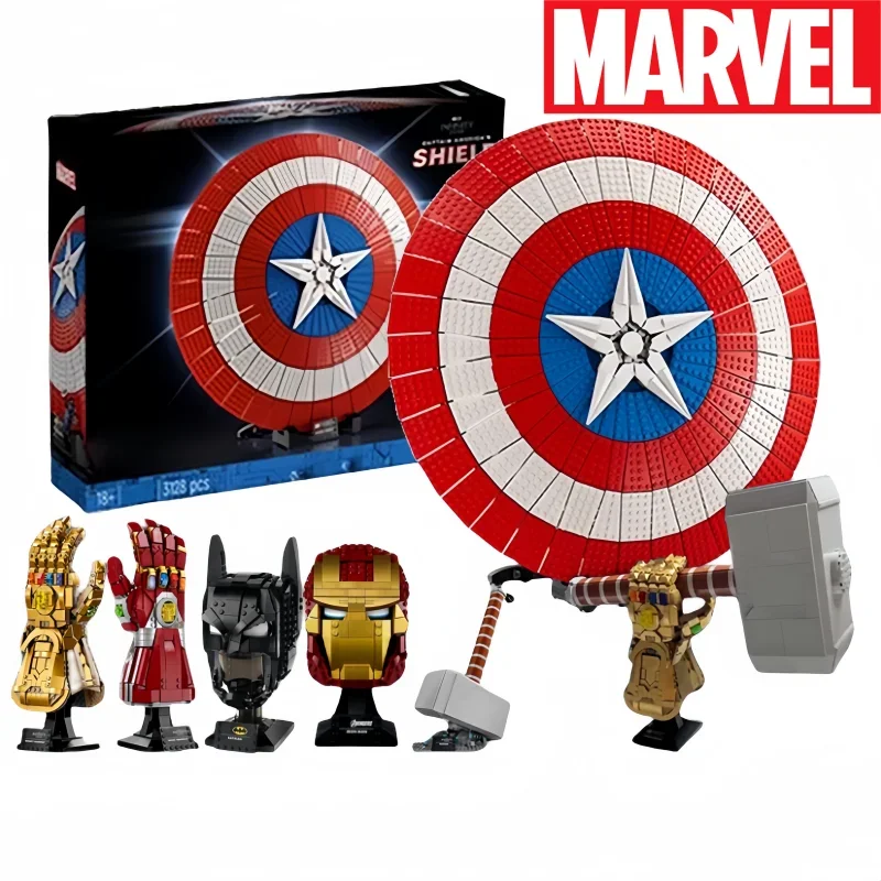 Hot Marvel Blocks Mattoni Giocattoli Iron Man Nano Gauntlet Thanos Infinity Gauntlet Guanti Da Costruzione Plastica Iron Man Model Puzzle Gift