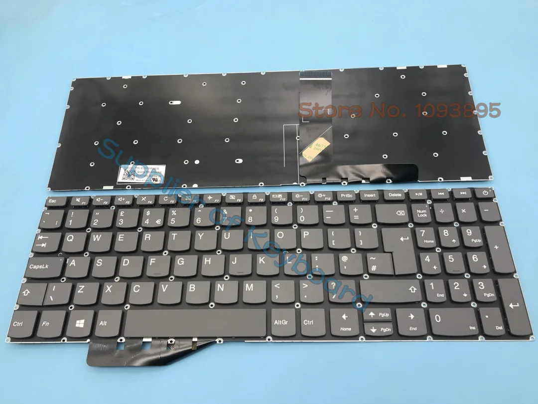 Nuovo Per Lenovo V15-Iil V15-Igl V15-Ada V15-Ikb V15-Iwl Laptop Uk(Gb) Tastiera