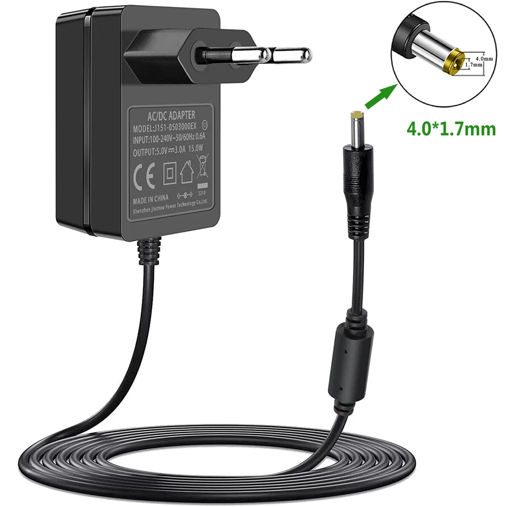 Adattatore Di Alimentazione 5V 3A Per Sony Ac-E0530 Srs-Xb30 Srs-Xb41 Rdp-M5Ip Rdp-M7Ip Srs-A1 Srs-A212 Srs-A3 Srs-M50 M55 K. Wireless
