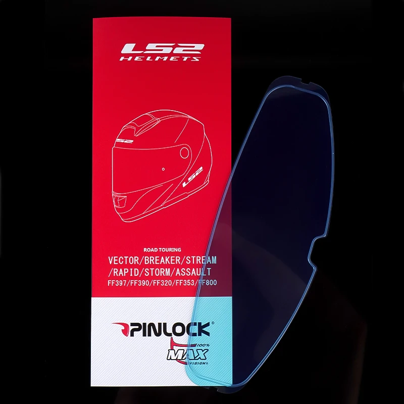 Ls2 Ff805 Pinlock Anti-Fog Sticker Full Helmet Lens Pinlock Fibbia Speciale Pellicola Parasole Trasparente Accessori Moto Sticker