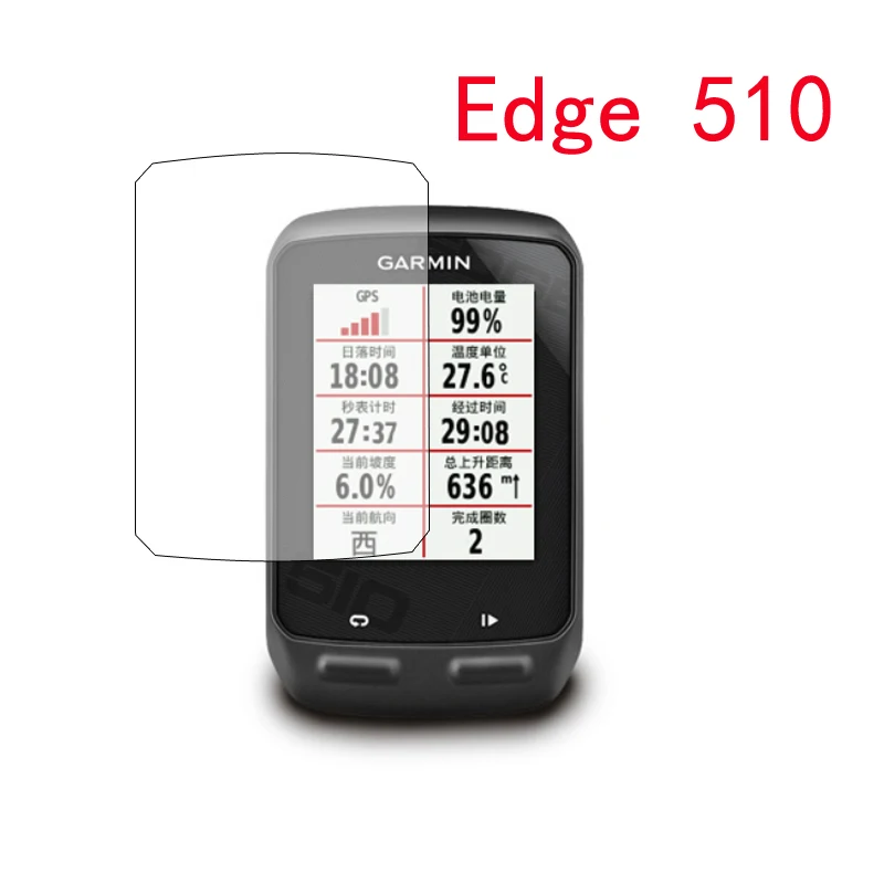 3Pcs Pellicola Protettiva Per Pellicola Protettiva Per Schermo Trasparente Per Garmin Edge 510 Edge 510 Gps Accessori Per Computer Per Bici Da Bicicle