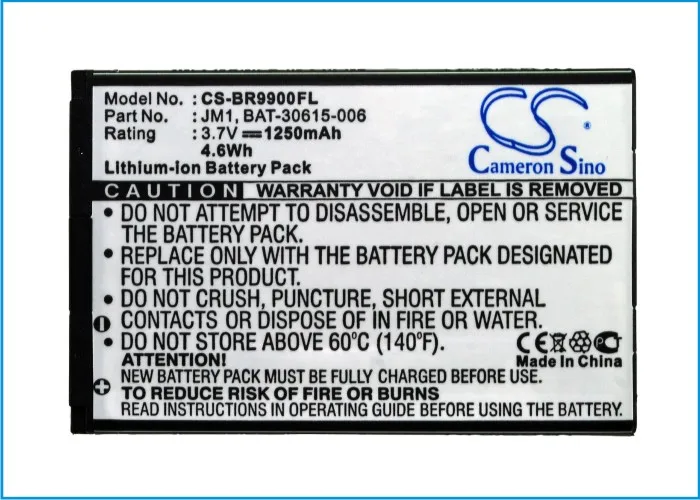 1250Mah J-M1 Bat-30615-006 Batteria Jm1 Per Blackberry Bold Touch 9900 Dakota Bold 9930 Bold Touch 9220 Bold 9790 P9981