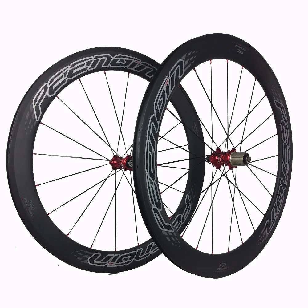Marca S60 Set Di Ruote In Fibra Di Carbonio 60Mm Tubolare 23Mm Di Larghezza Volante Fundas Cerchi Economici-Road-Bike-Wheels Copertoncino Migliore Ven