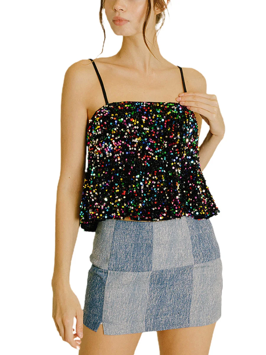 Blusa Tipo Peplo Para Mujer Sin Tirantes Con Dobladdillo Con Volantes En La Parte Delantera Blusa Corta De Verano Con Encaje