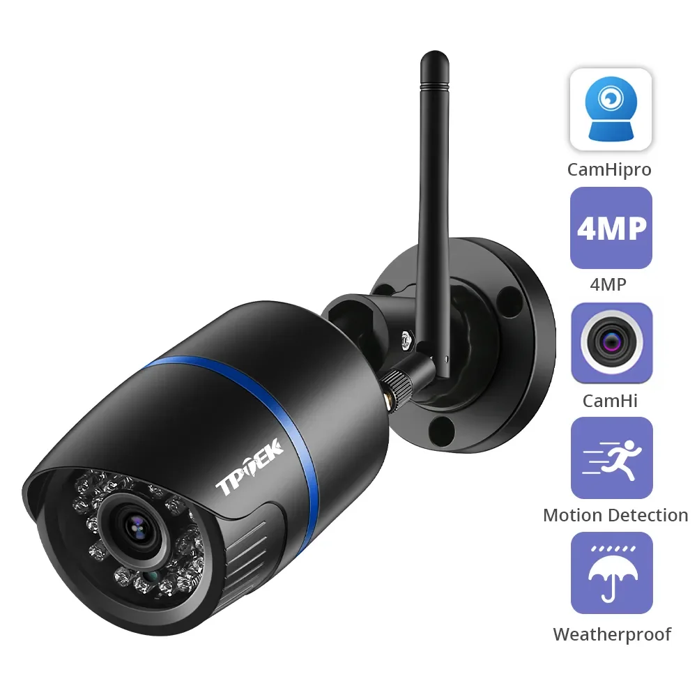 Telecamera Ip 4Mp 1080P Telecamera Di Sicurezza Wifi Esterna Videosorveglianza Wireless Wi Fi Bullet Cctv Hd Camara Camhipro Camhi Cam