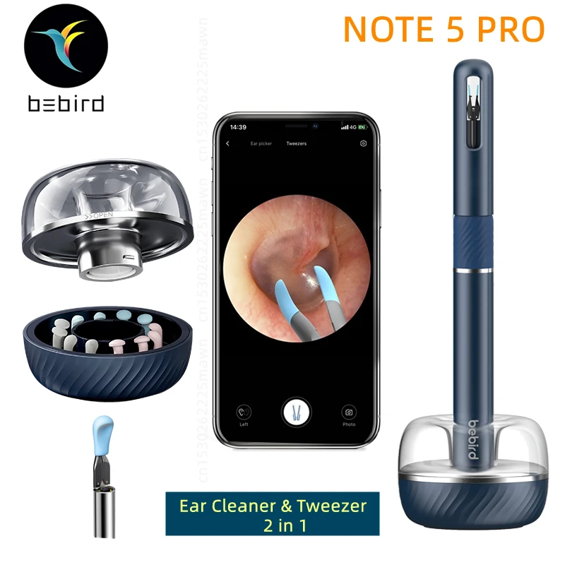 Bebird Note 5 Pro Ear Cleaner Smart Visual Ear Sticks Pinzette Per Endoscopio Wax Earpick Mini Camera Otoscopio Assistenza Sanitaria