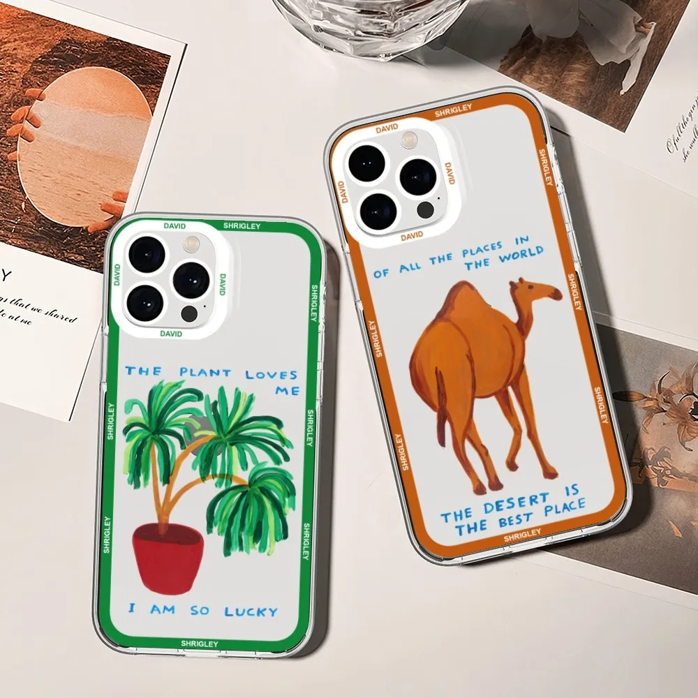 Custodia Per Telefono David Shrigley Visual Art Per Xiaomi Redmi Note 7 8 9 10 11 Pro Max Custodia Trasparente Per Bordi