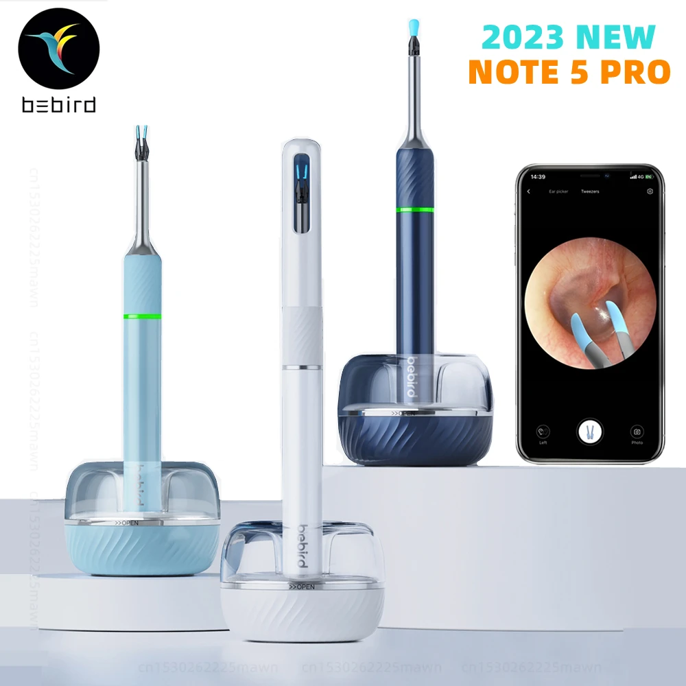 Bebird Note5 Pro Ear Cleaner Smart Visual Ear Wax Sticks Pinzette Per Endoscopio Earpick Mini Camera Otoscopio Assistenza Sanitaria Personale