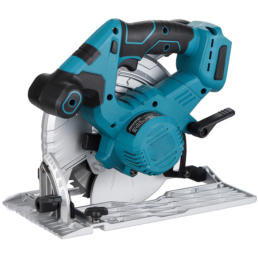 Sega Circolare Elettrica Senza Fili Regolabile In Pietra Di Legno Da 18 V 185Mm 7 Pollici Con Motore A Rotore Esterno, Batteria Makita Compatibile