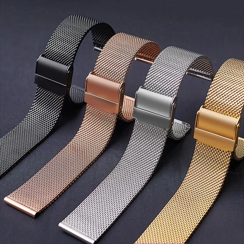 Per Dw Watch Cinturino In Maglia Con Cinturino In Acciaio Per Daniel Wellington Cinturino In Metallo Ultra-Sottile Bracciale Universale In Acciaio Ino