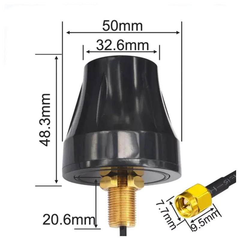 700-2700Mhz 5-7Dbi Gsm 3G 4G Antenna Pannello Esterno Impermeabile 4G Lte Antenna Sma Maschio Antenna Omnidirezionale