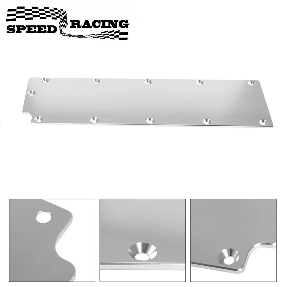 Nuovo Arrivato Ls Gen4 Billet Valley Pan Cover Plate Knock Sensor Low Profile L99 Ls2 Ls7 Argento Alluminio