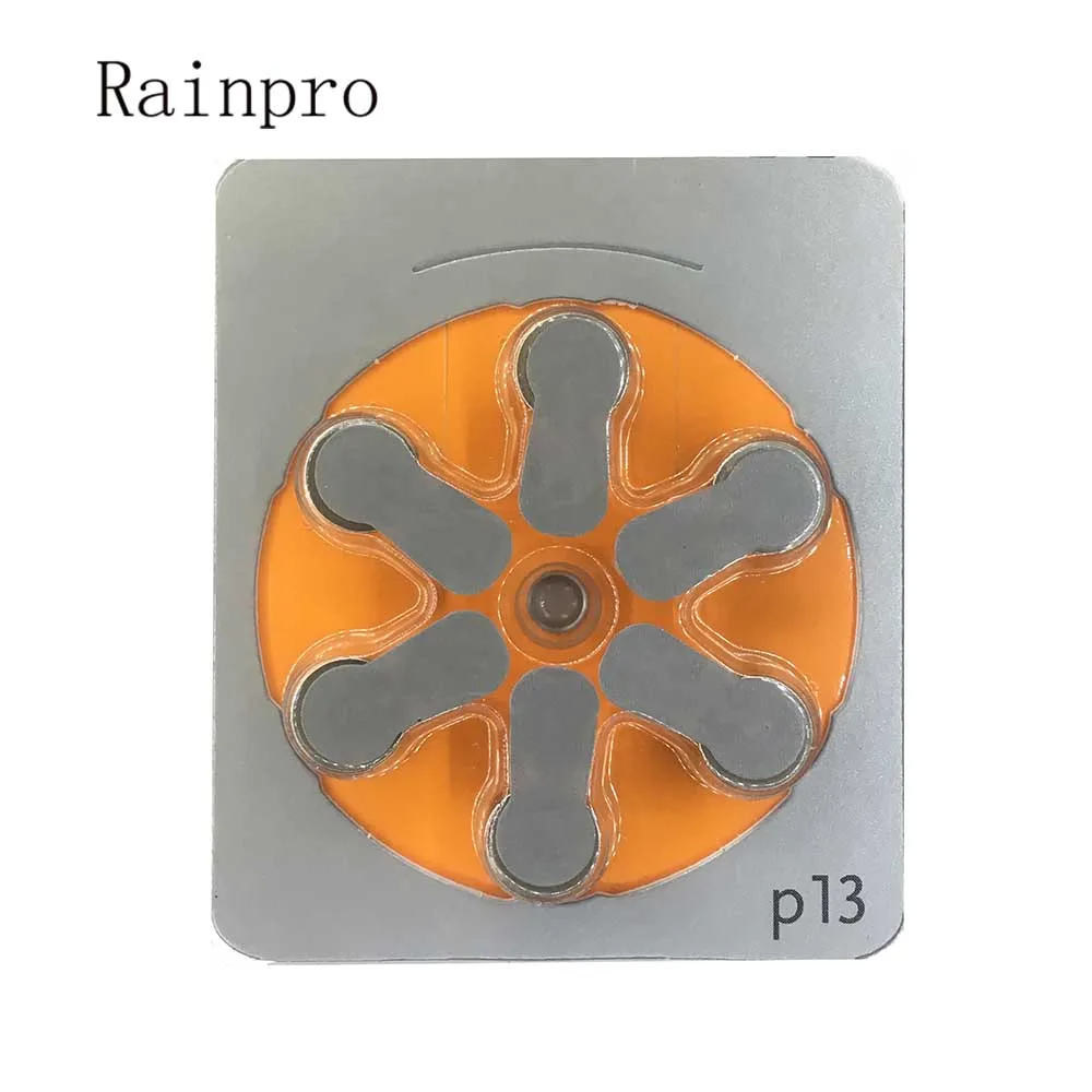60 Pz/Lotto P13 Pr48 A13 1.45V Per Apparecchi Acustici Batterie A Bottone Zinco-Aria