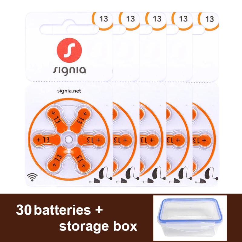 Siemens Signia Batteria Per Apparecchi Acustici 13 S13 A13 13A P13 Pr48 Germania Batterie A Bottone Zinco-Aria 1.45V Per Apparecchi Acustici Bte