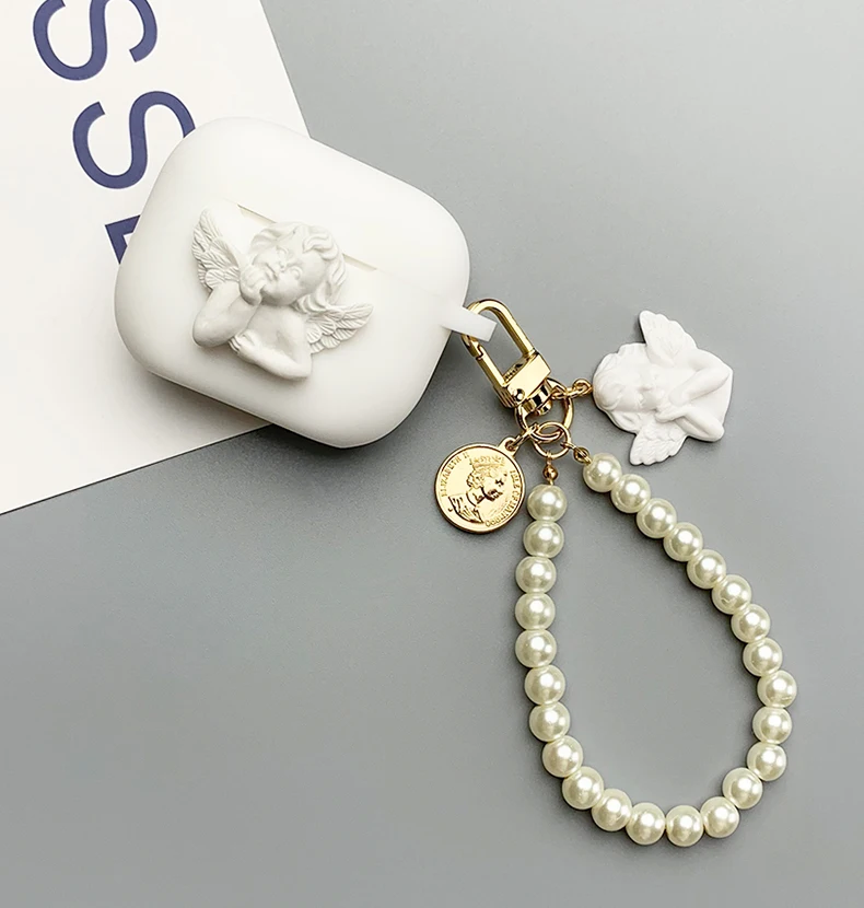 Per Anker Soundcore R50I / P20I Custodia Angel Pearl Chain Custodia Per Auricolari In Silicone Per Custodia Anker Soundcore P20I
