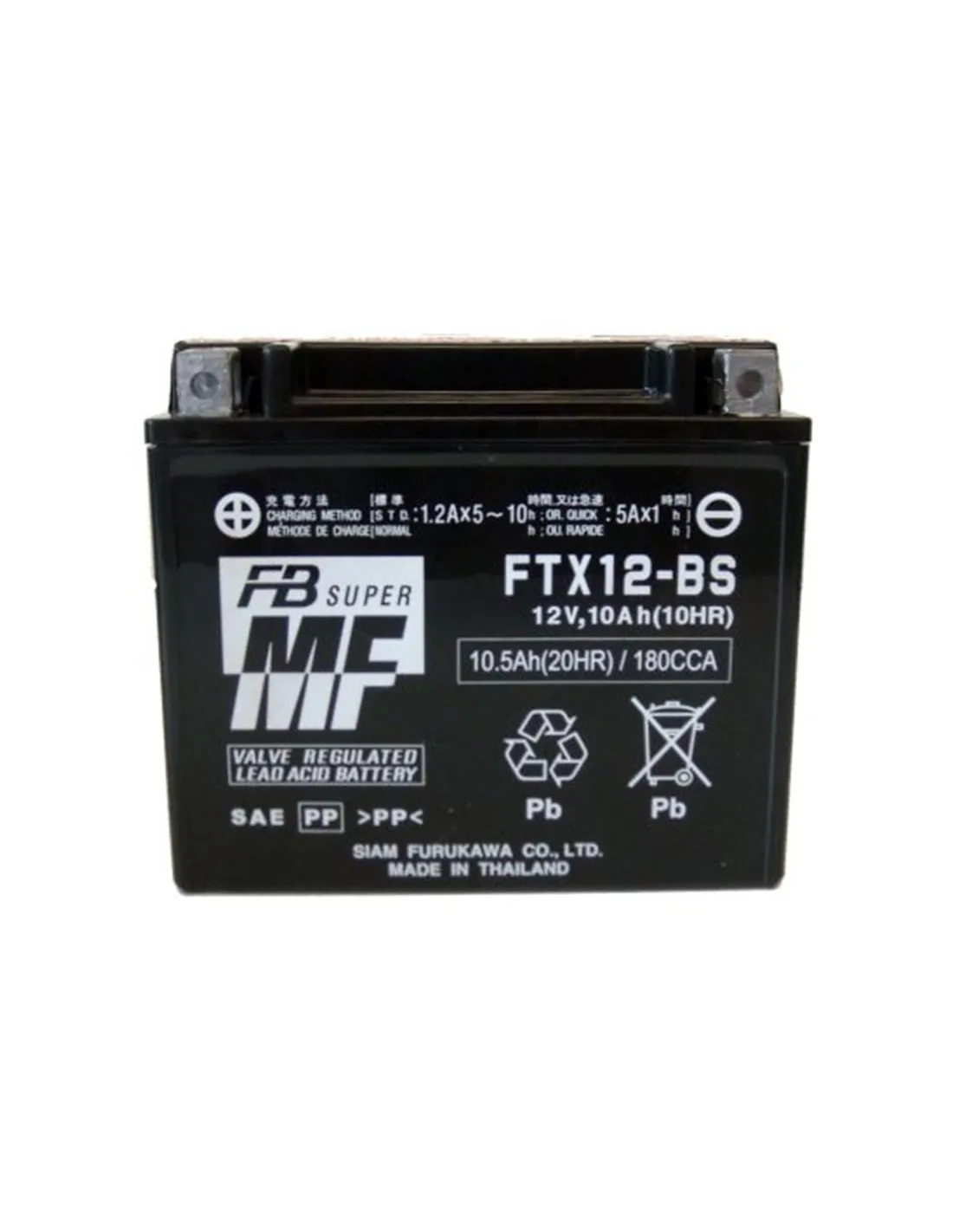 Batterie Furukawa Ftx12-Bs/Furukawa Ytx12-Bs
