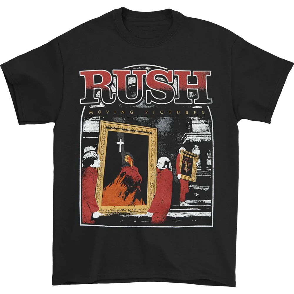Rush Men'S Rush Moving Pictures T-Shirt Nera Tee Unisex In309