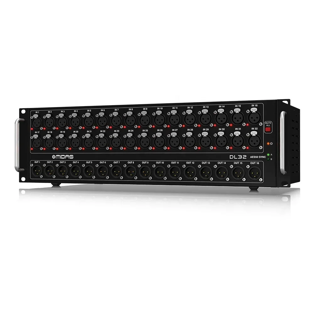 Midas Dl32 Stagebox Utilizzare Con Midas M32 Live Digital Mixer 32 Ingressi 16 Uscite Per Pa Sound System Stage Music Equipment