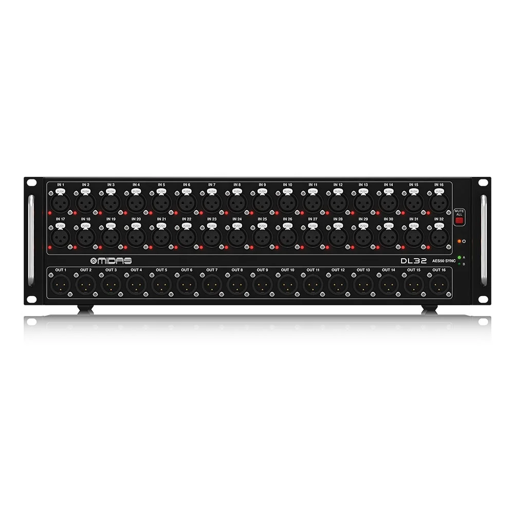 Midas Dl32 Stagebox 32 Ingressi 16 Uscite Utilizzare Con Midas M32/M32R Live Digital Mixer