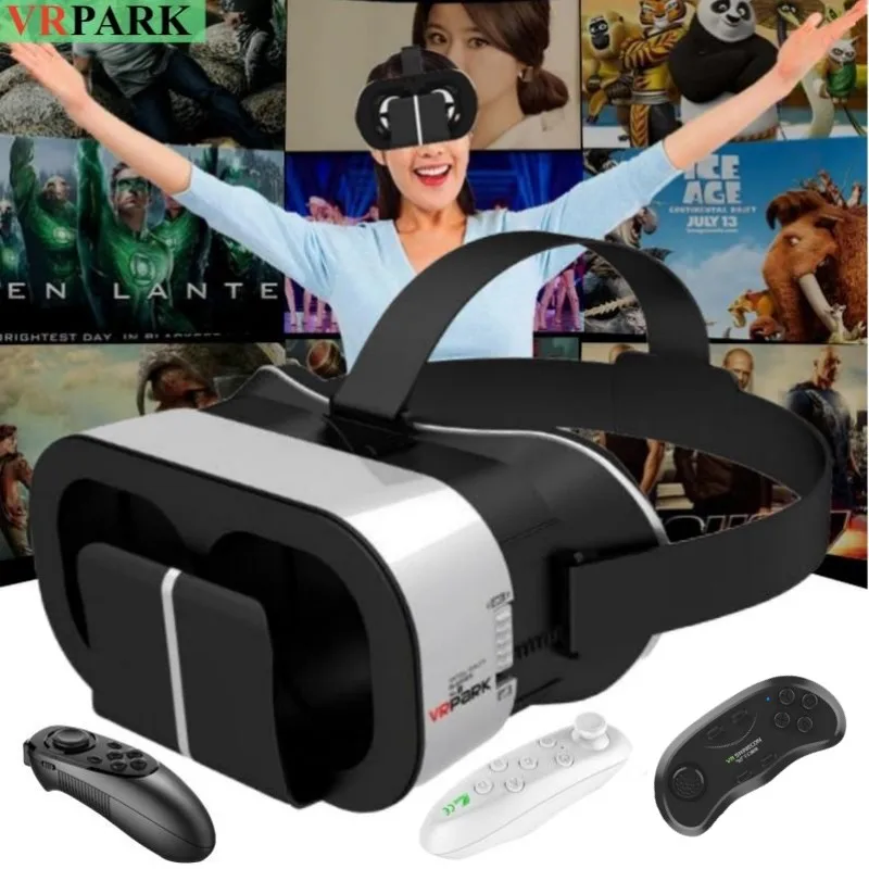 Originale V5 4K Realtà Virtuale Vr Occhiali Box 3D Imax Videogiochi Google Cartone Auricolare Casco Per Smartphone Max 6.7 ",Rocker