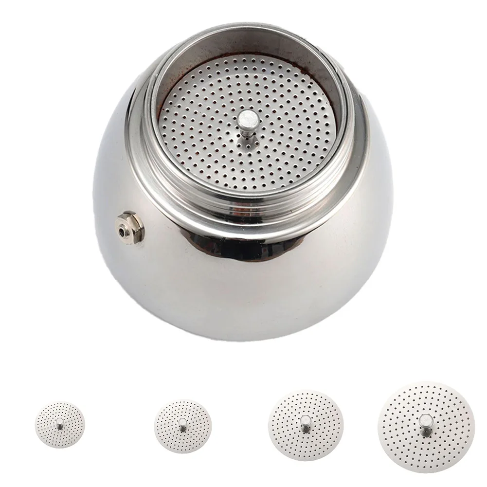 4/6 Tazze In Acciaio Inox Moka Pot Press Powder Decrement Per Caffè Espresso Moka Pot Press Plate Accessori Per Caffè