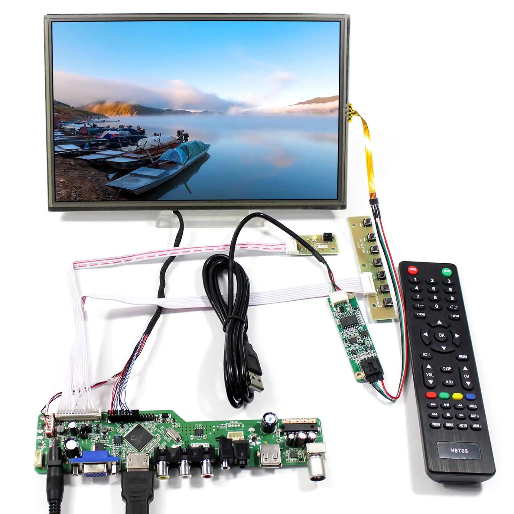 Tv Pc H Dmi Cvbs Rf Scheda Controller Lcd Usb 10.1 Pollici B101Ew05 1280X800 Touch Panel