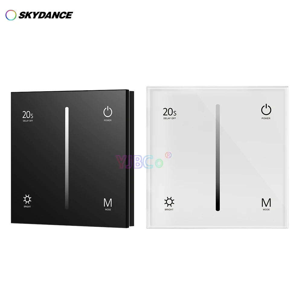 S1-T 110V-220V Ac Triac Touch Glass Panel Dimmer Glass Dimmer Panel Switch Per Single Color Dimmerabile Led Lamp Tape Strip