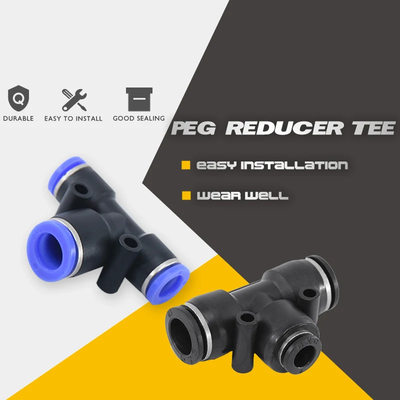 1Pc Raccordo Pneumatico Serie Peg Raccordo Pneumatico Tipo T One Touch Push In Raccordi Rapidi