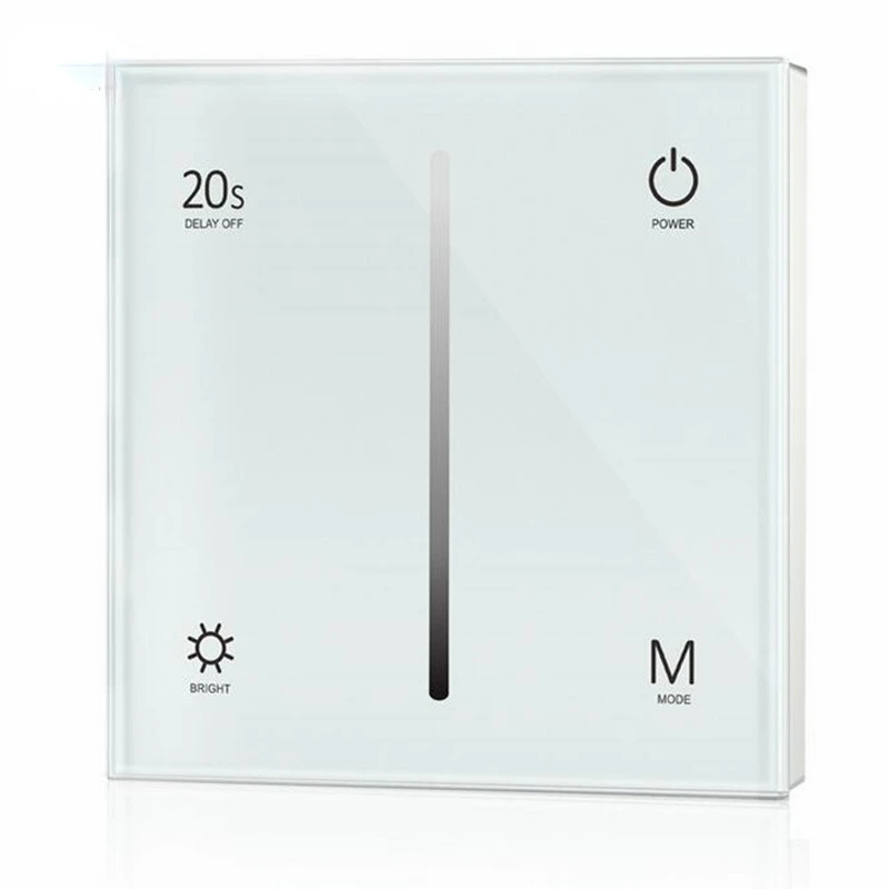 S1-T Ac 100-240V Ac Triac Touch Glass Panel Dimmer Glass Panel Per Single Color Dimmerabile Led Lamp Tape Strip Light