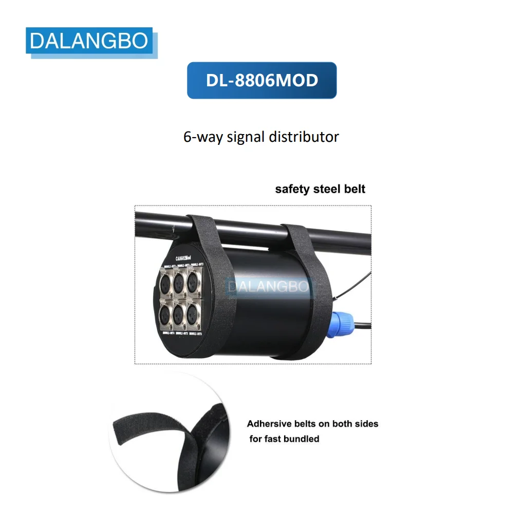Splitter Per Amplificatore Di Distribuzione Splitter Dmx512 A 3 Pin O 5 Pin Dmx512 A 6 Vie Dmx 512