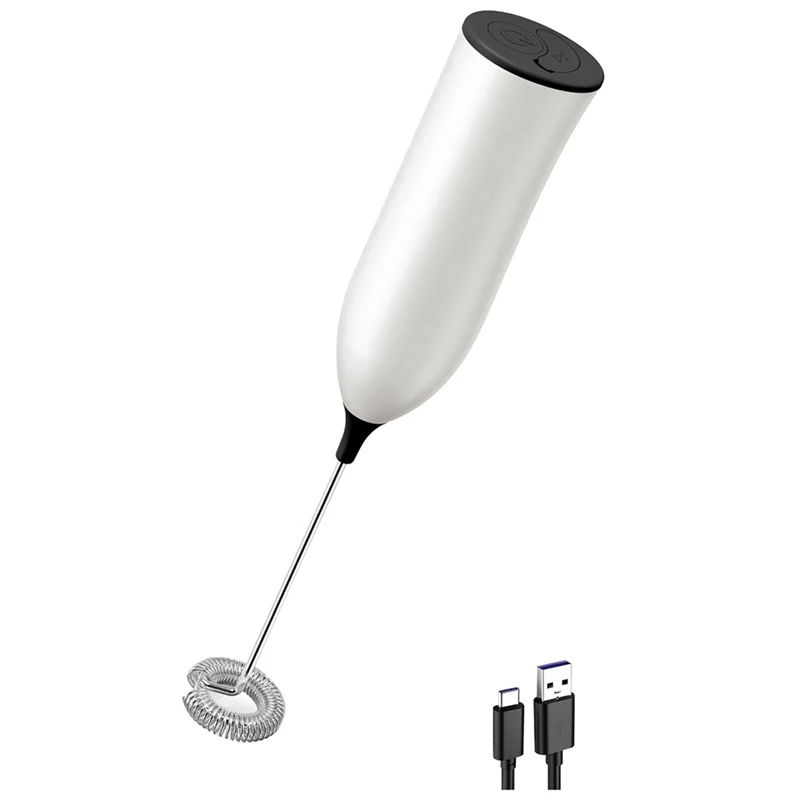 Montalatte, Montalatte Elettrico Ricaricabile Usb Montalatte Manuale Pratico Montalatte Per Caffè, Latte, Nero + Bianco