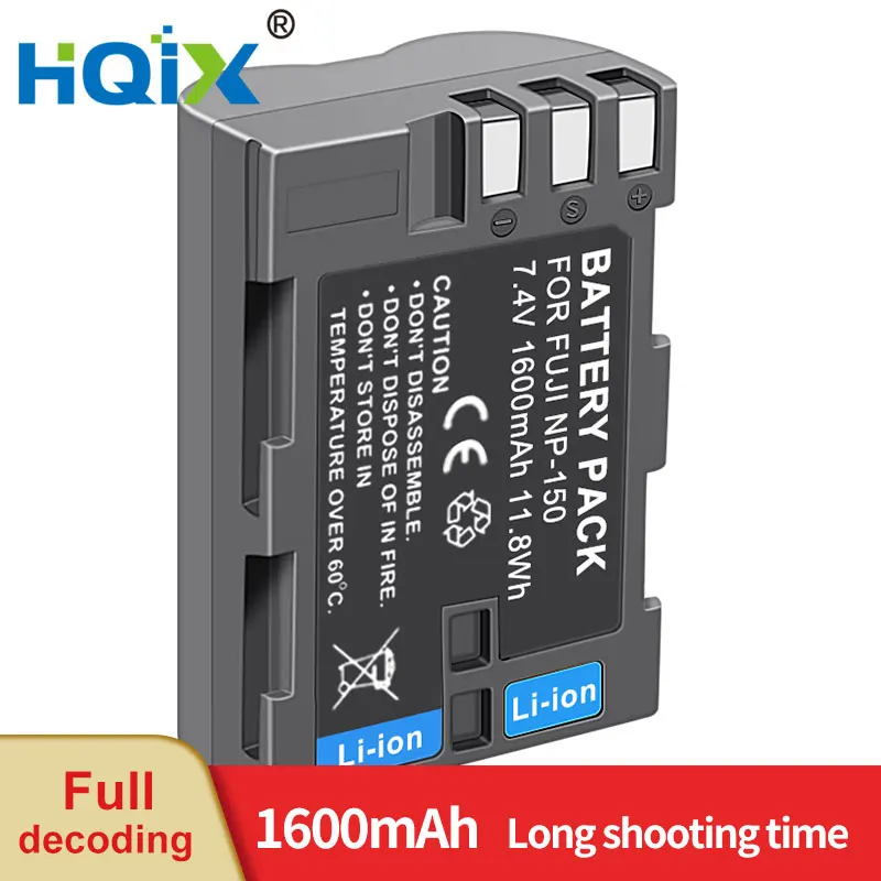 Hqix Per Fujifilm S5 Pro Camera Np-150 Caricabatteria