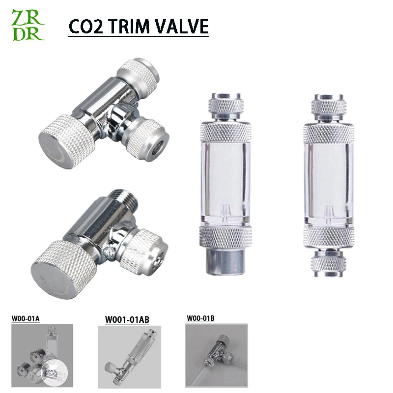 Fai Da Te Acquario Co2 One-Way Bubble Regulator Diffusore Testa Singola Doppia Testa Valvola Ad Ago Regolatore Fish Tank Co2 Bubble Counter