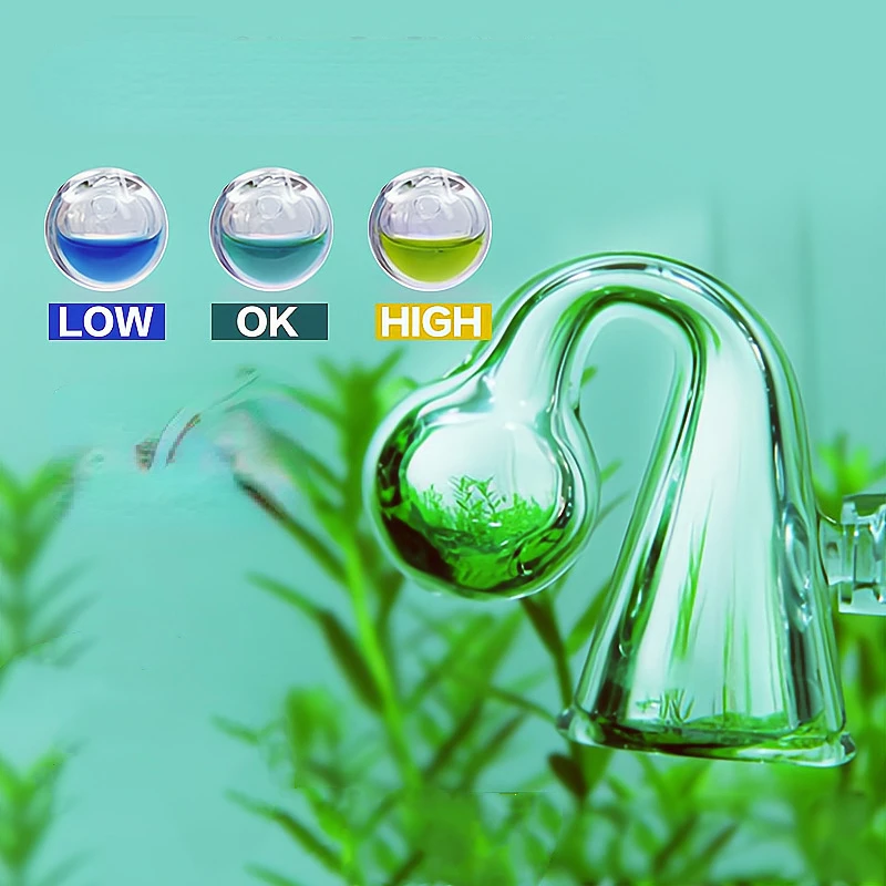Vetro Diffuso Co2 Drop Checker Acquario Hang On Co2 Monitor Sensor Detector Indicatore Per Fish Tank Aquatic Planted Tank Test Ph