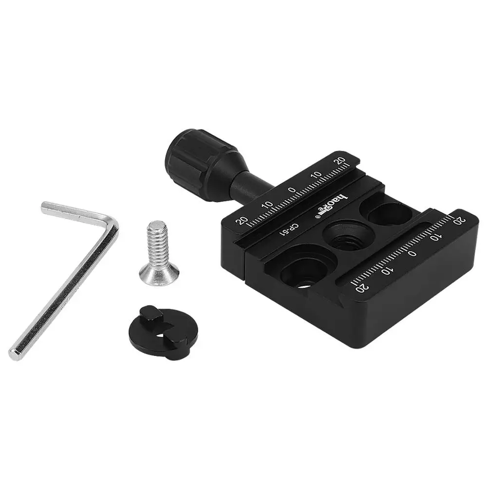 Haoge Boss Adattatore Converti + Cp-51 Morsetto Misura Arca Per Il Sistema Manfrotto Testa Rc2