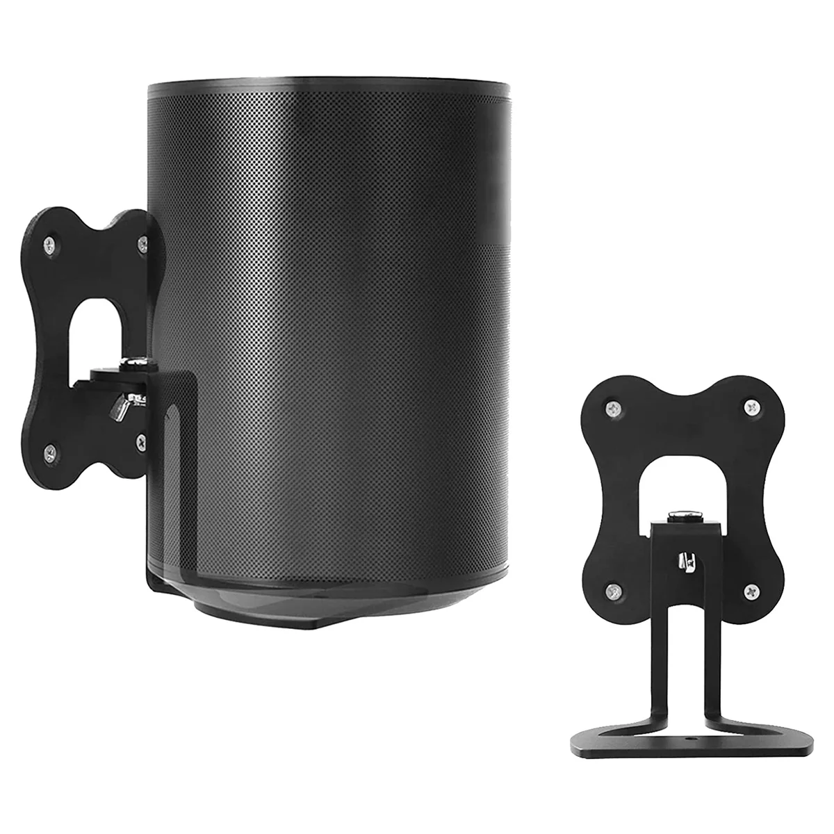 Supporto Da Parete In Metallo Per Altoparlante Wireless Sonos Era 100, Supporto Da Parete Regolabile Per Sonos Era 100 (Nero)