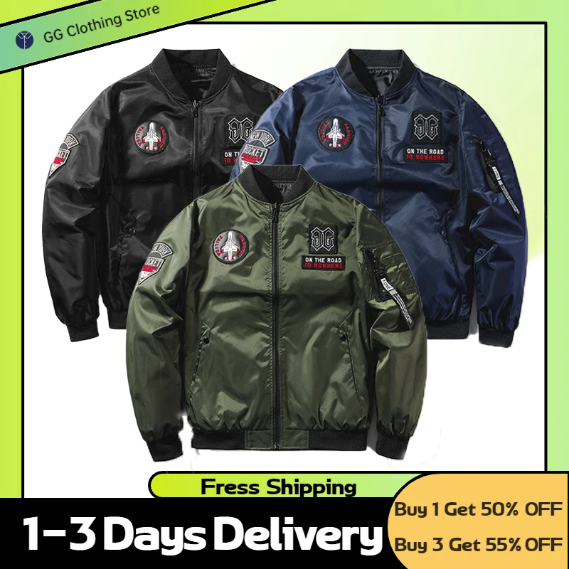 2022 Inverno Abbigliamento Maschile Cappotti Indumenti Bomber Mens Coat Racing Abbigliamento Moto Luxury Aviator Tactical Field Vintage Jakets
